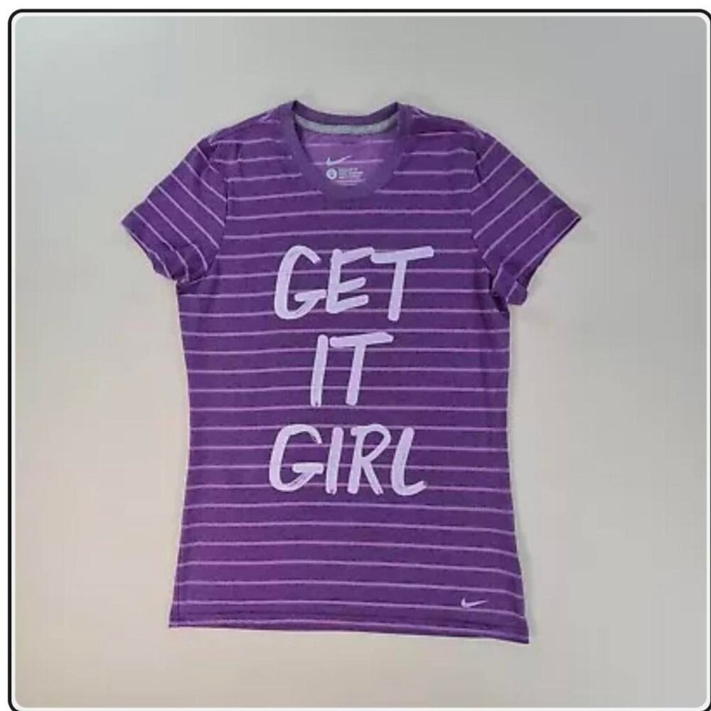 Nike shirt women's size large athletic t shirt purple